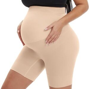 Large Seamless Maternity Shapewear in Nude